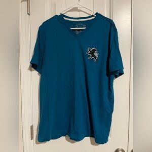 Express Blue Short Sleeve Tee with Lion Logo